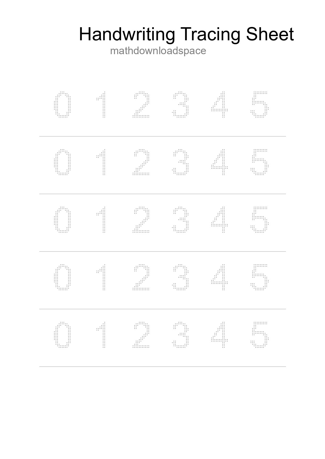 Printable Tracing Worksheet For Kids - Part 76